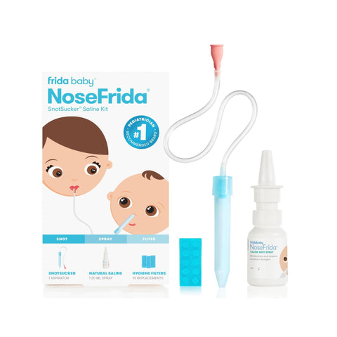 Frida Baby Nasal Aspirator + Saline Spray Bundle