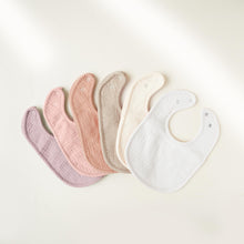 Konssy Muslin Baby Bibs 6 Pack - Absorbent & Adjustable