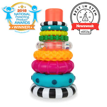 Sassy Stacks STEM Toy - 9 Piece Ring Set, 6+ Months