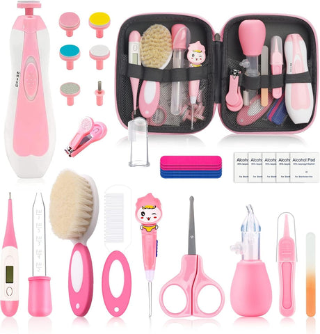 Baby Healthcare & Grooming Kit - 24pcs, Pink